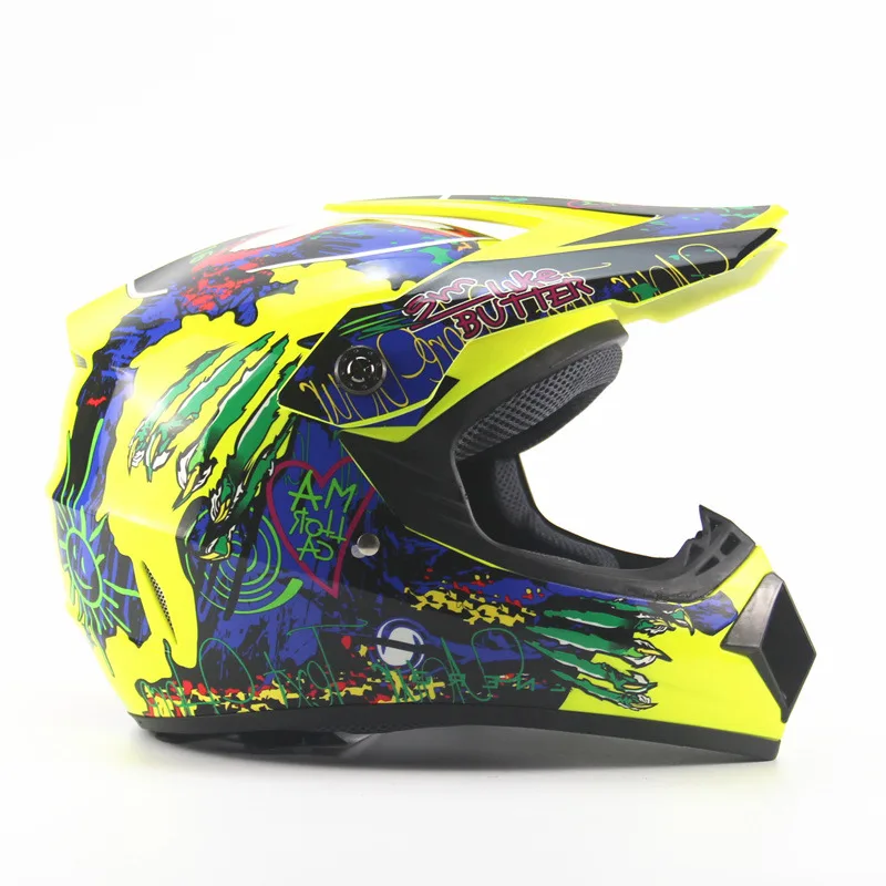 Moto rcycle ATV шлем Мужской Мото шлем высшего качества casco capacete moto cross off road moto cross Racing Шлем DH MTB DOT - Цвет: Fluorescent yellow 5