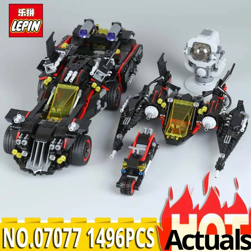 

LEPIN Super Hero 07077 The Ultimate Batmobile Set Batman Movie action Series 70917 Building Block Bricks boys Toys birthday gift