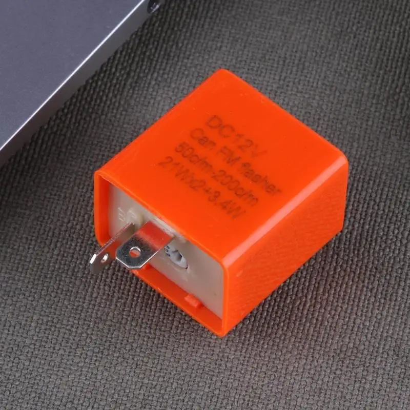 12V 2 Pin Регулируемая частота LED Flasher реле указатель поворота для мотоцикла мотоцикл