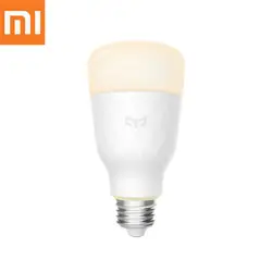 Оригинал Сяо mi Yeelight Smart Светодиодный Ночная лампочка шар лампы Wi-Fi пульт дистанционного Управление по Xiaomi mi приложение Home E27 10 W белый и