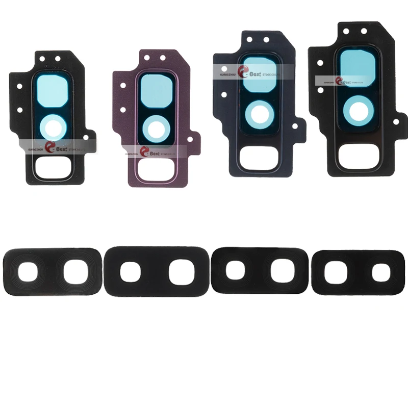 

1set/lot Brand NEW Back Rear Camera Glass Lens Cover With Frame Holder For For Samsung Galaxy S9 Plus Repair Parts