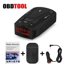 New Black Auto Car Anti Radar Detector English Russian Voice Vehicle V7 Speed Voice Alert Warning 16 Band LED Display Detector dual way vehicle sensors loop detector with double channels vehicle inductive loop detector