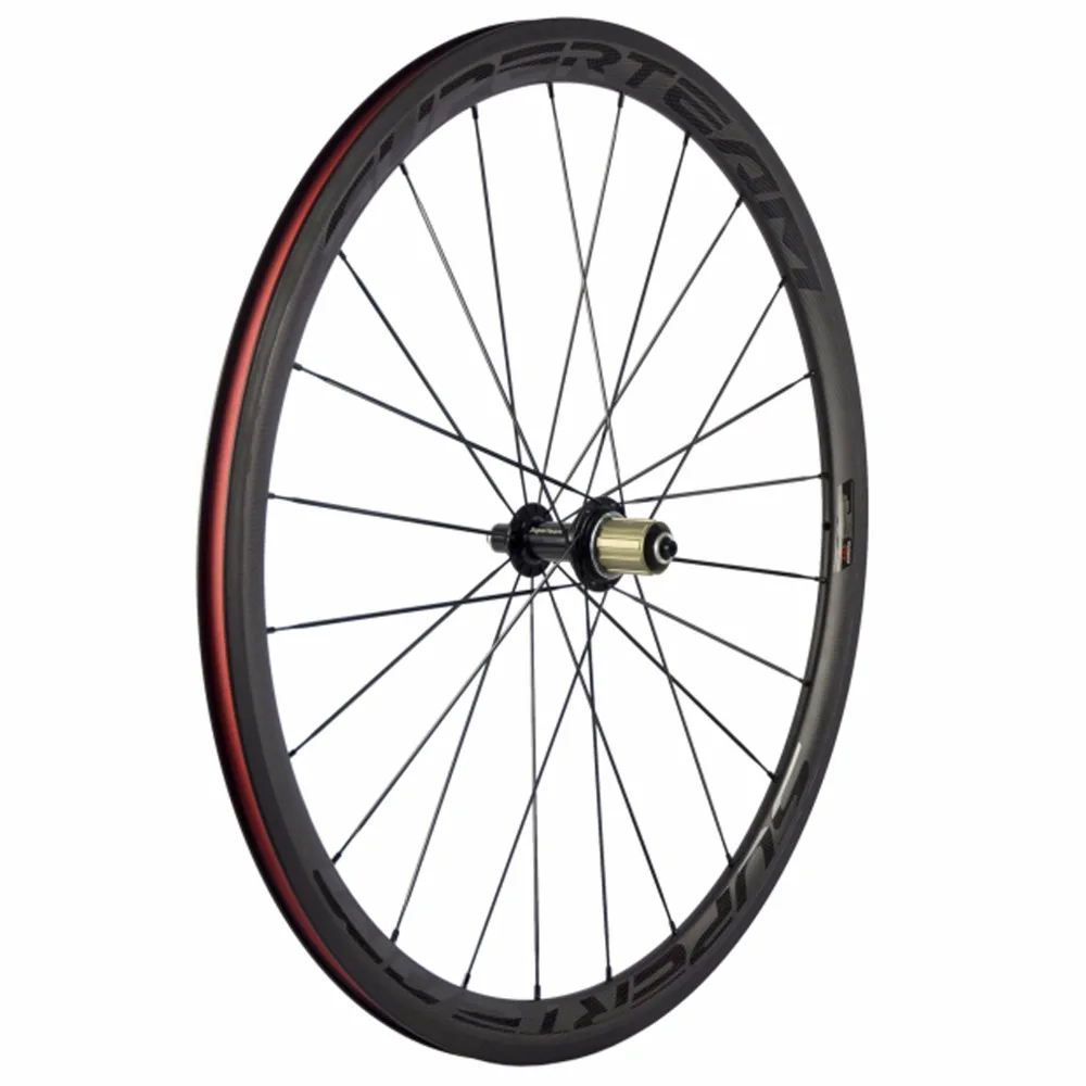 Best SUPERTEAM Carbon Wheelset Clincher Road Bike 38mm Carbon Wheels R13 Matte 700C Full Carbon Basalt Braking Carbon Bicycle Wheels 5