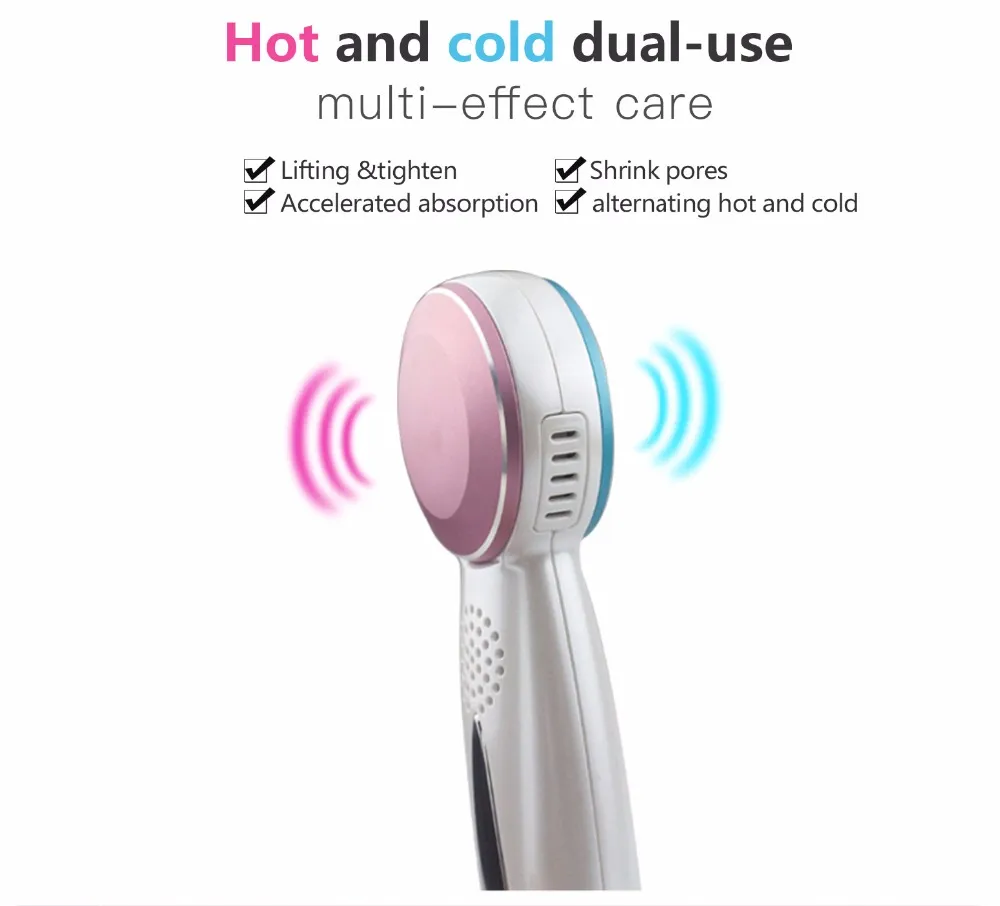 Kakusan новое семейное использование горячий и холодный молоток красота массажер для лица/Электрическое очищающее средство для лица
