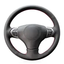 Hand-stitched Black Artificial Leather Anti-slip Car Steering Wheel Cover for Suzuki Grand Vitara 2006 2007 2008 2009-2014 appdee black artificial leather car steering wheel cover for toyota corolla 2004 2006 caldina 2002 2007