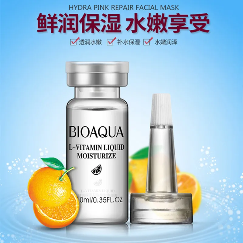 BIOAQUA Hyaluronic acid Essence Liquid Snail Vitamin Moist Moisturizing Brighten Skin Tone Smoothing Anti Wrinkle Beauty Care 1