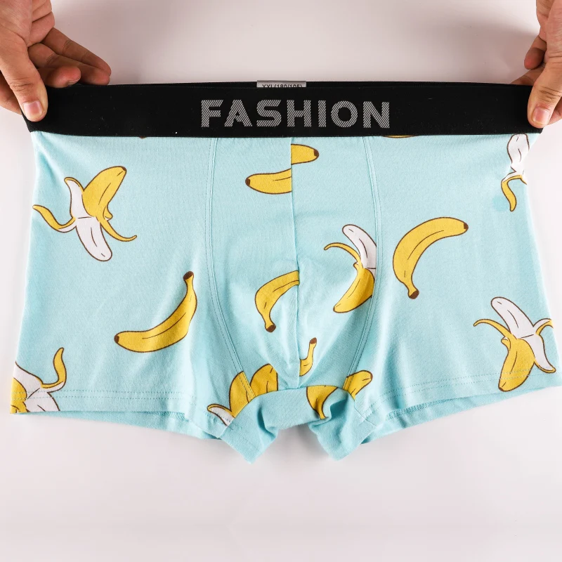 

TEXIWAS 2018 New Brand 3Pcs/lot Male Panties Breathable Boxers Cotton Men Underwear Sexy Underpants Printed Homewear Shorts