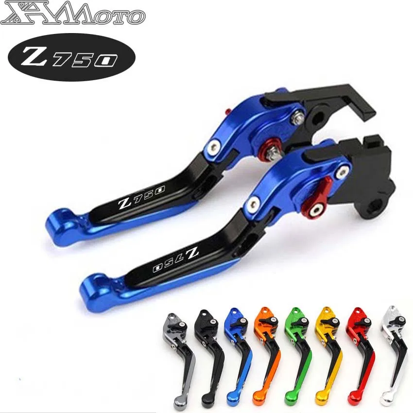 

Laser Logo For Kawasaki Z750 Z 750 (not Z750S model) 2004 2005 2006 CNC Blue Folding&Extending Motorcycle Brake Clutch Lever