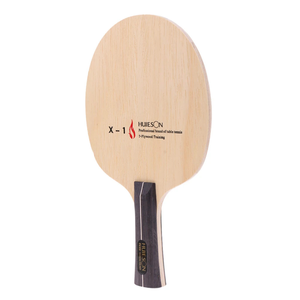 

Perfeclan Premium Pure Wood Table Tennis Racket Ping Pong Shakehand / Long Handle Paddle For Beginners Practice