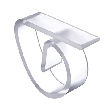 

4pcs Clear Tablecloth Table Cover Clips Holder Clamps For Party Wedding Party Tablecloth Plastic Tablecloth Clips