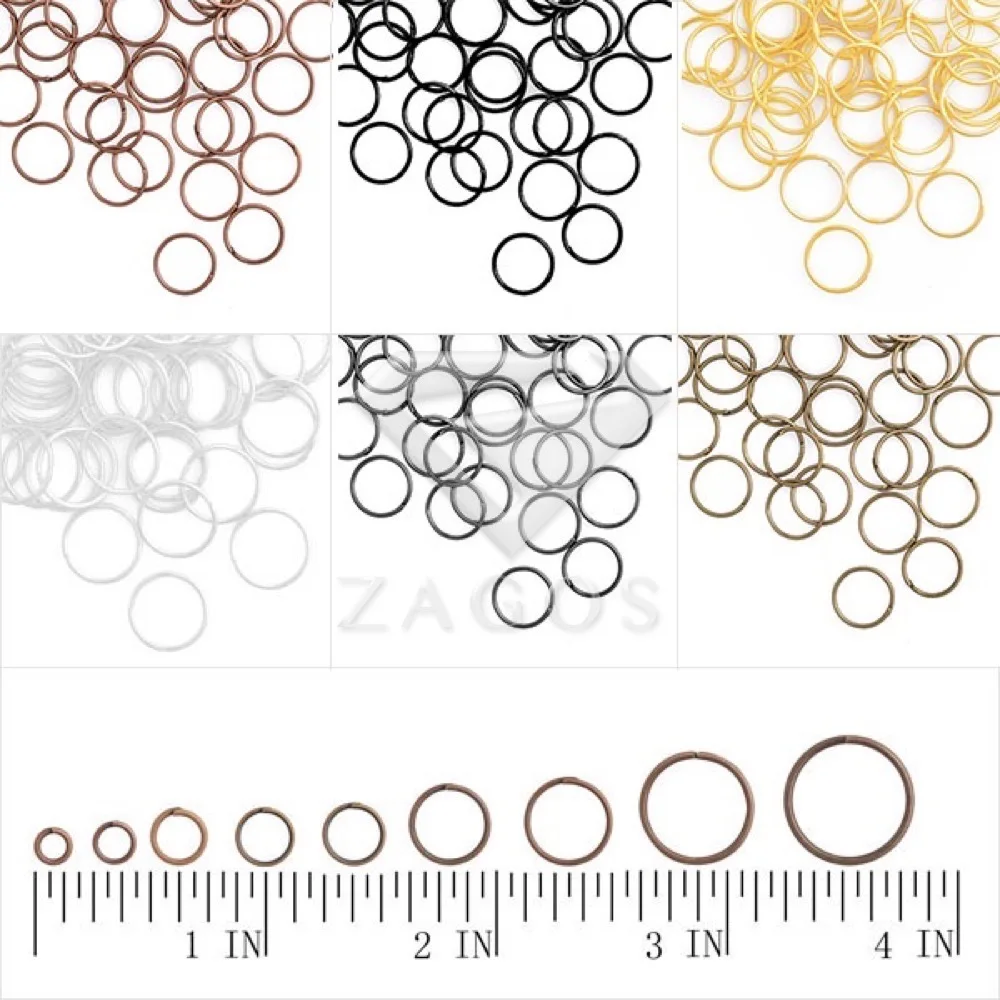 

150pcs/lot 12x12mm Iron 6 Colors Round Open Jump Rings Hoop Key Rings Jewelry Making DIY Bracelet Jewelry Gauge 18 JR0222