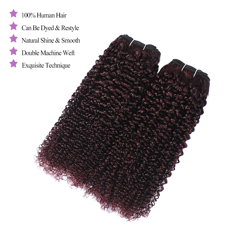 Grape Purple 3 Kinky Curly Bundles With Closure Peruvian Human Hair Weave With Closure Dark Red Shining Star Non Remy No Tangle Grape Purple 3 Kinky Curly Bundles With Closure Peruvian Human Hair Weave With Closure Dark Red Shining Star Non Remy No Tangle