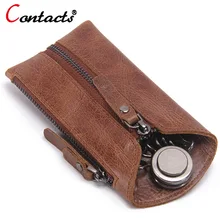 CONTACT'S чехлы для ключей ключница женская Дело брелок ключевой бумажник ключница натуральная кожа чехол для ключей автомобиля ключница для ключей органайзер сумочка для ключей ключевой бумажник органайзер в машину