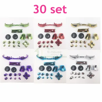 

30 set for Xbox One Slim Controller Chrome LB RB RT LT Bumper Buttons Thumbstick Cap for Xbox One S Controller Buttons Kit