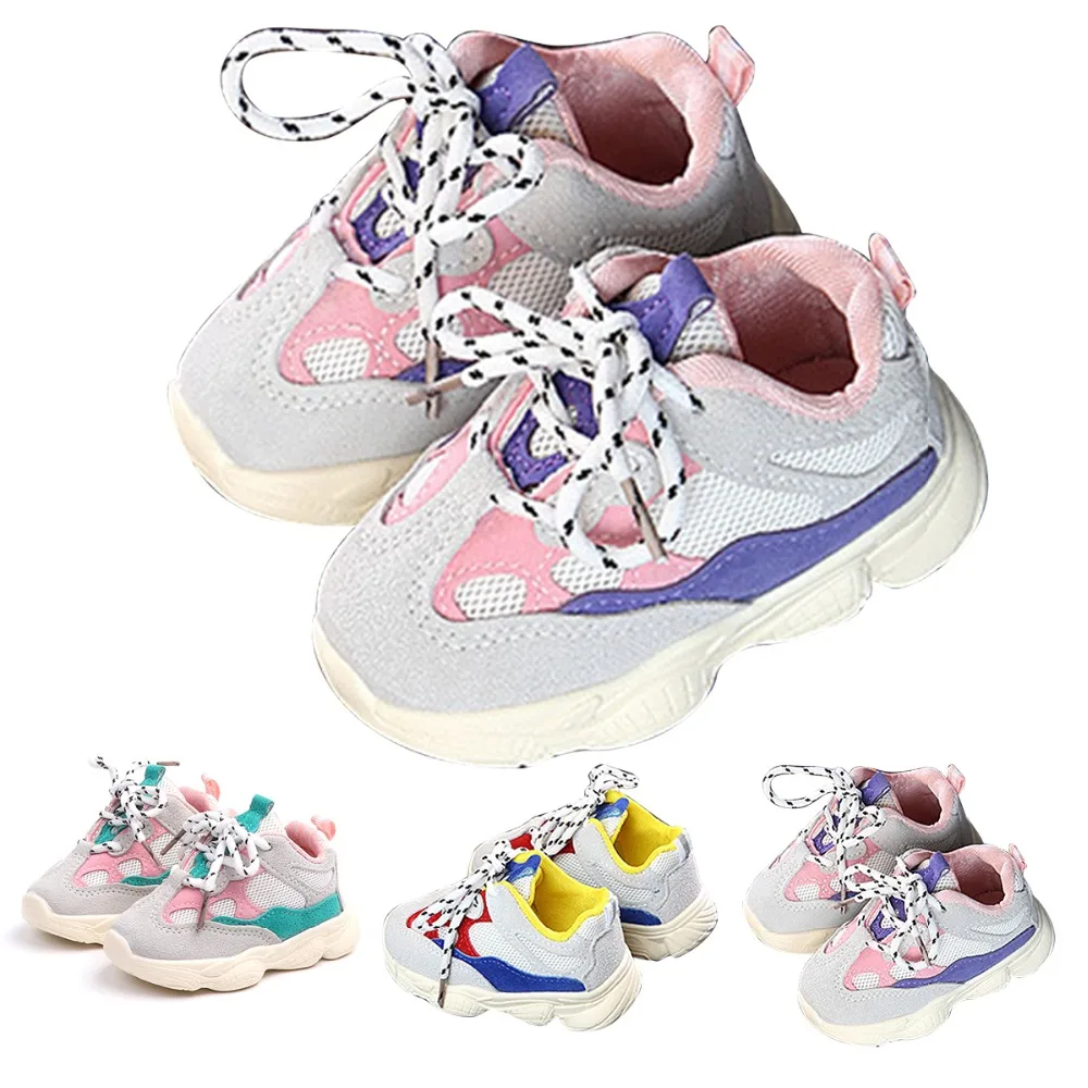 

2019 Autumn Baby Girl Boy Toddler Shoes Infant Casual Running Shoes Soft Bottom Comfortable Stitching Color Children Sneaker