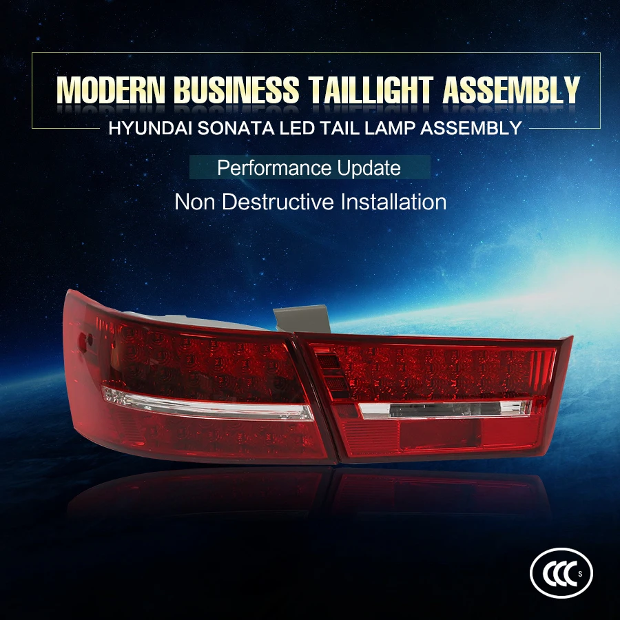 High Quality 12v LED Tail Light for Hyundai Sonata Hot Selling 2005