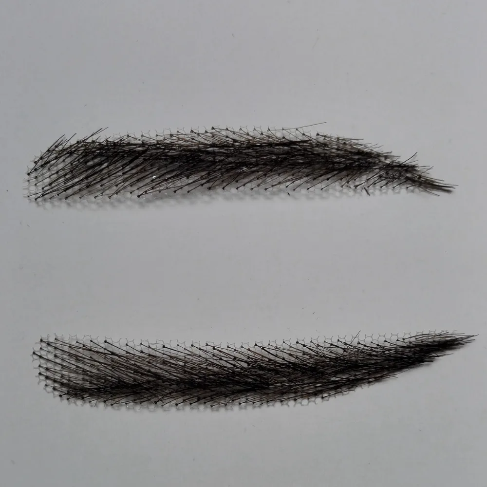 hand made human hair man false eyebrow black color hand knot fake eyebrow invisible swiss lace hand eyebrows hand made human hair man false eyebrow black color hand knot fake eyebrow invisible swiss lace hand eyebrows