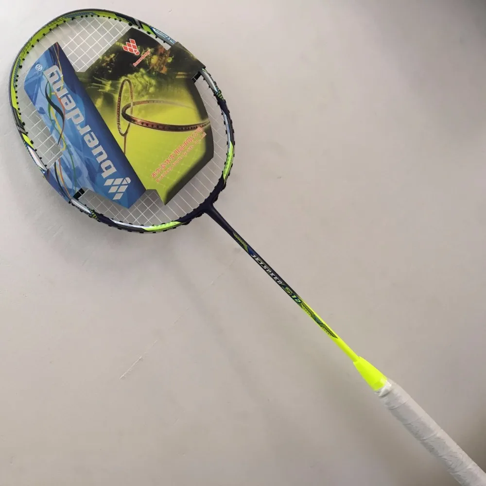 

4U Men single badminton racket Jetspeed s12 badminton racket prestrung carbon badminton raquette with badminton grip jetspeed