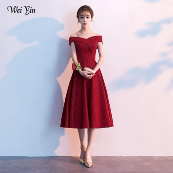 

wei yin 2019 Burgundy Sexy Evening Dress Elegant V Neck Sleeveless Long Evening Gown Vestido De Festa Longo WY1703