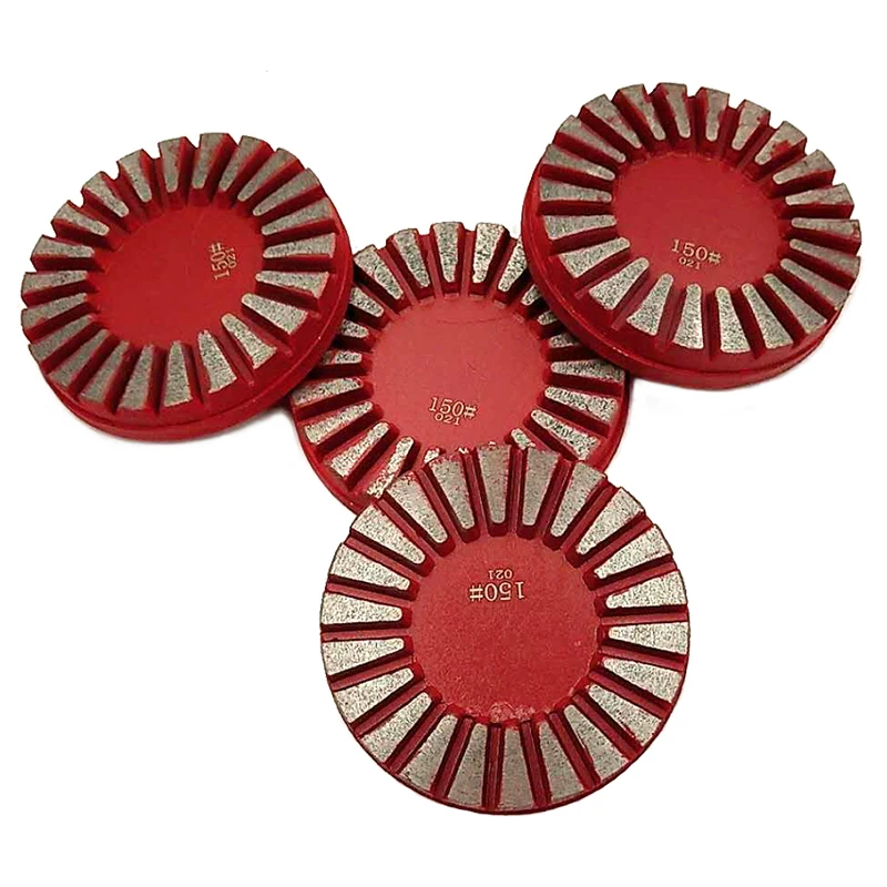 RIJILEI 3inch Diamond Concrete Grinding Pad 80mm Metal bonded Diamond Grinding Wheel Redi Lock Floor Sanding Polishing Disc JX10 RIJILEI 3inch Diamond Concrete Grinding Pad 80mm Metal bonded Diamond Grinding Wheel Redi Lock Floor Sanding Polishing Disc JX10