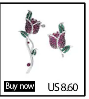 Luoteemi Best продажи уникальный новинка Jewelry высокое качество ясно нескольких CZ Феникс Серьги-гвоздики для Для женщин свадебные Brincos