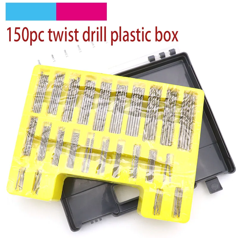 

150pcs 0.4mm-3.2mm HSS Micro Bit Twist Drill Set Kit Mini Small Precision Power Drill PCB Bit Craft Hole Maker For Metal Wood