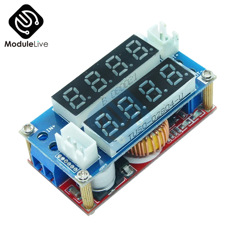 

5A Adjustable Power CC/CV Step down Charge Module 5V-30V Digital Voltmeter Ammeter Display LED Driver for Arduino