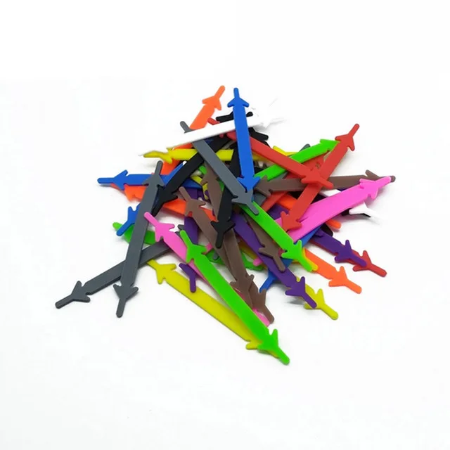 Bulk Buy 100 Pairs Silicone Elastic Shoelaces For Sneaker Casual Shoes