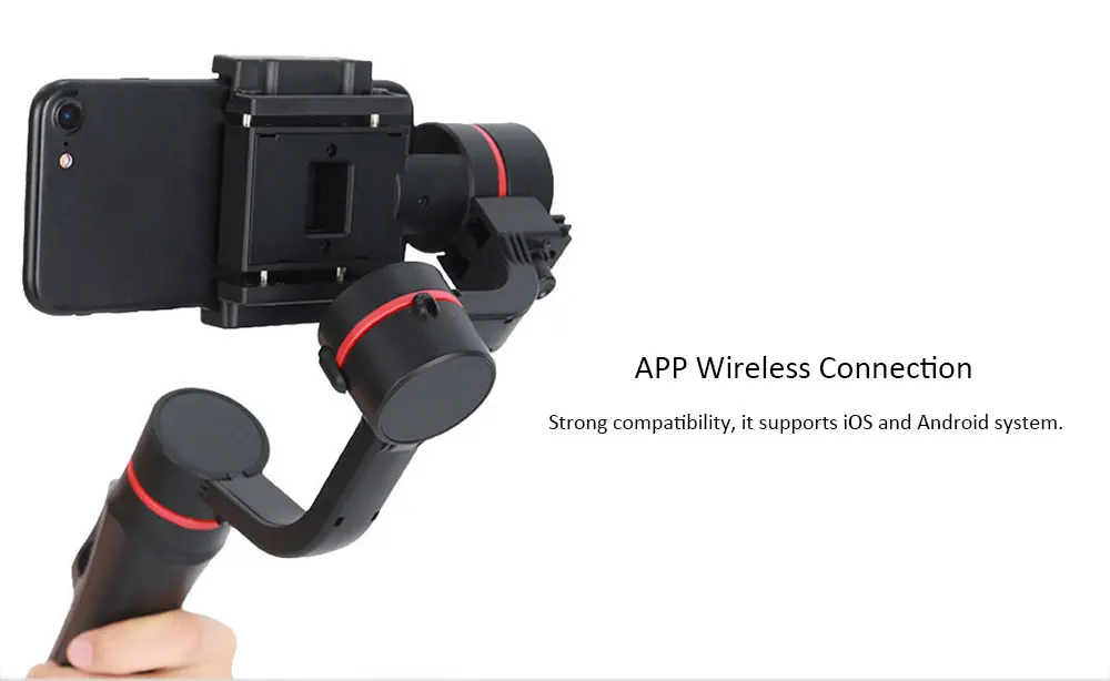 Wewow A5 3 оси ручной карданный Stabalizer приложение Управление телефон Стабилизатор Ручной Камера стабилизатор для смартфонов Android