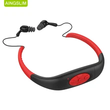 100 Waterproof 4GB MP3 Music Media Player Underwater Neckband Swimming Sport mp3 player with FM Radio