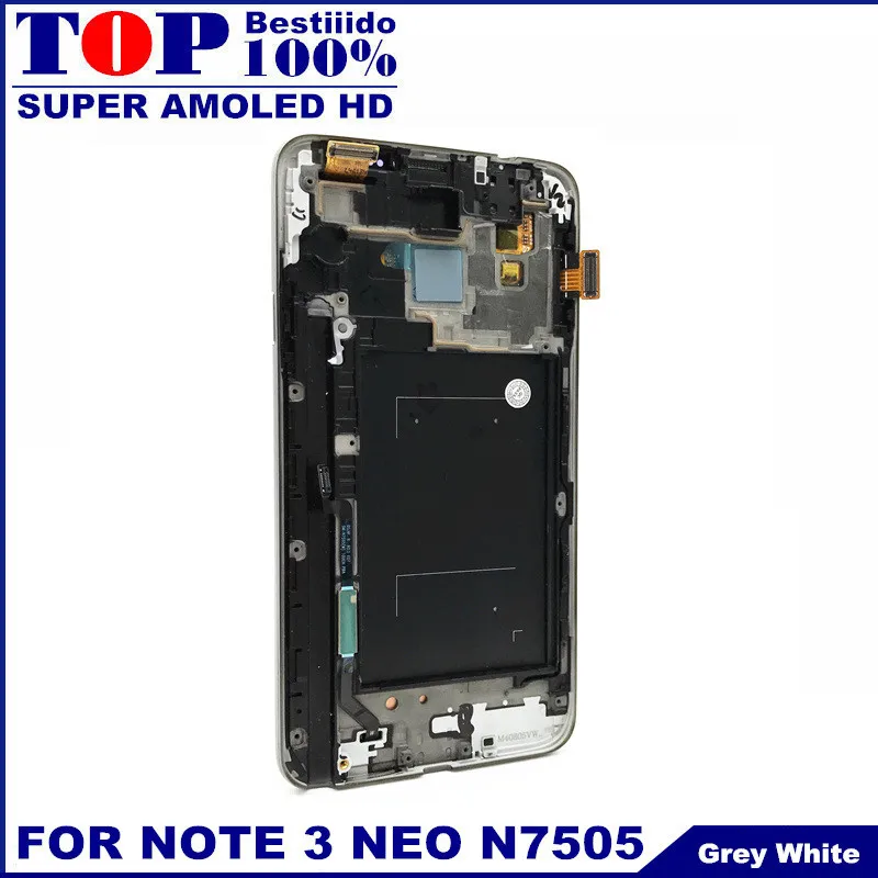 

Tested AMOLED Display For Samsung Galaxy Note 3 Note3 Neo Mini Lite N7505 LCD Touch Screen Digitizer Assembly Frame Replacement