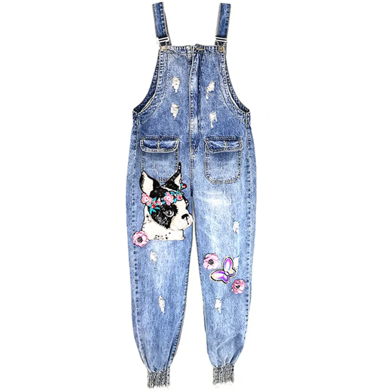 

Female Jumpsuit Womens Rompers Elegant Denim Loose Jumpsuit Fashion Overalls Casual Sleeveless Denim Jumpsuit Playsuit