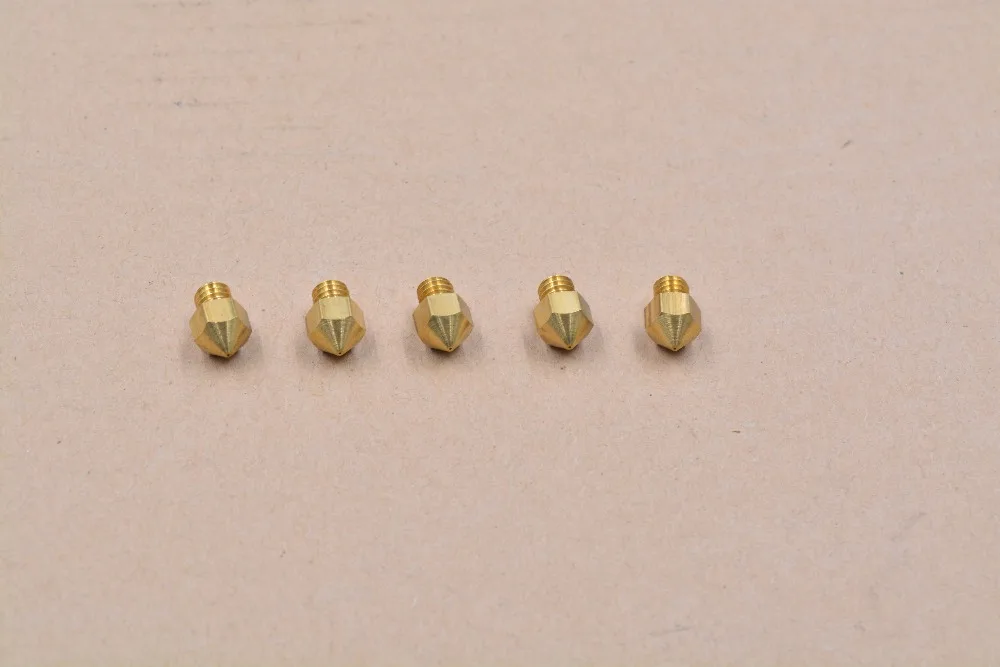 

3D Printer nozzle 0.4mm extruder print head for 1.75mm MK8 Makerbot 5pcs
