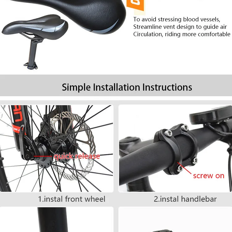 Discount G Two 2018 new 26inch 27Speed Electric Bike Powerful Electric Mountain Bike Lithium Battery 250W 350W 48V  eBike  Electric MTB 33