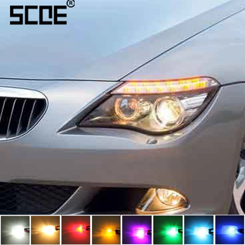 SCOE 2X 12SMD LED Front Parking Side Marker Light Bulb Lamp Source For BMW 3 Series E36 E46 E90