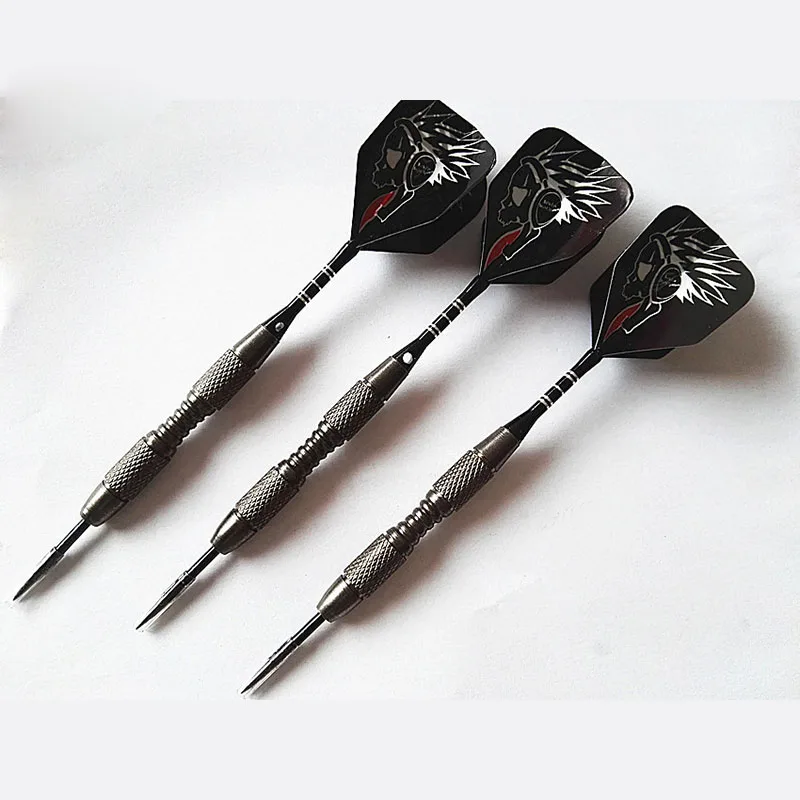 3pcs/set 20g Steel Tips Darts with Black Aluminum Shafts Harrow Point Wing Barrel Throwing Darts Accessories 