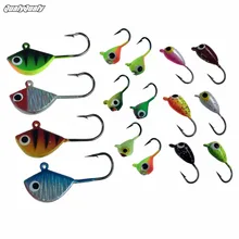 Qualiqualy приманка для ловли со льдом, 16 шт., 2,1 Г, 6 г, ассорти, свинцовая приманка для ловли со льдом, рыболовные Джиги, рыбий глаз, зимние приманки, приманки для ловли со льдом