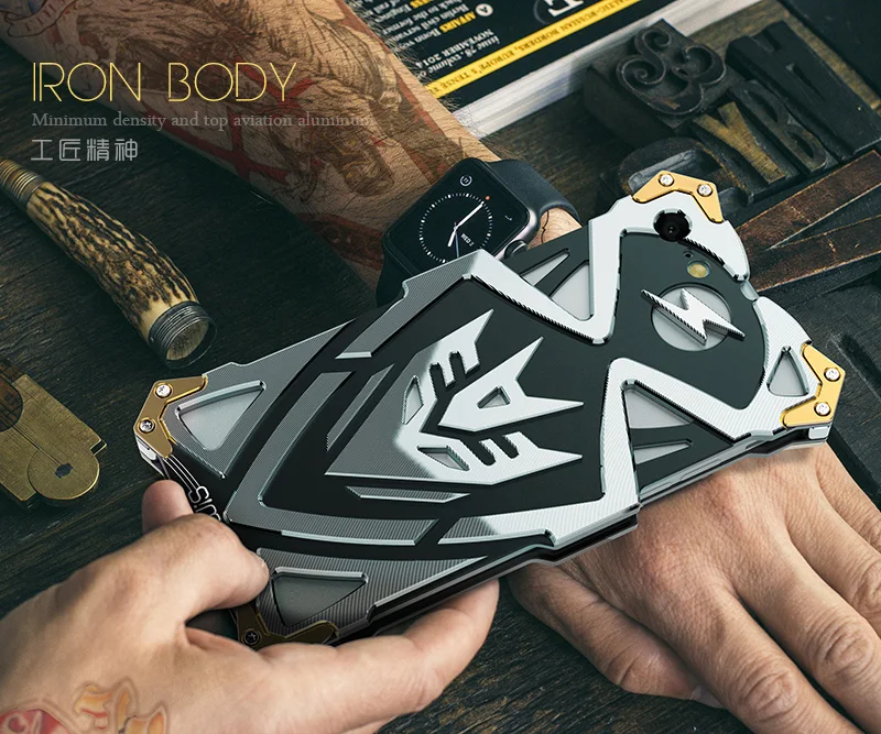 Чехол ZIMON Thor TWO Armor из алюминиевого сплава с металлическим бампером для iPhone 7 8 Plus, чехол Capa Coque Fundas Capinha для iPhone7, чехол