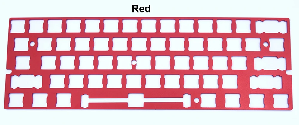 GH60 алюминиевая пластина анодированная для стабилизаторов Costar Монтажная поддержка ANSI макет для 60% механическая клавиатура DIY