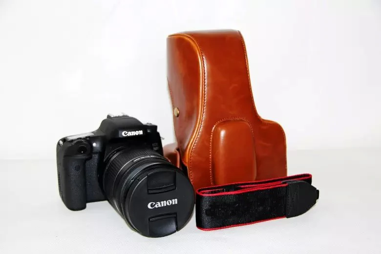 Камера чехол сумка для цифровой однообъективной зеркальной камеры Canon EOS 700D T5i 650D T4i 600D T3i 750D 760D из искусственной кожи цифровых однообъективных зеркальных камер и однообъективных зеркальных чехол высокого качества