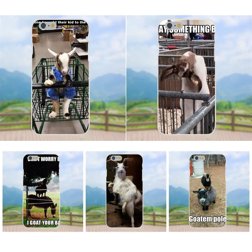 

Soft Silicone TPU Transparent Cell Bags Goat Meme For Xiaomi Mi3 Mi4 Mi4C Mi4i Mi5 Mi 5S 5X 6 6X 8 SE A1 Max Mix 2 Note 3 4