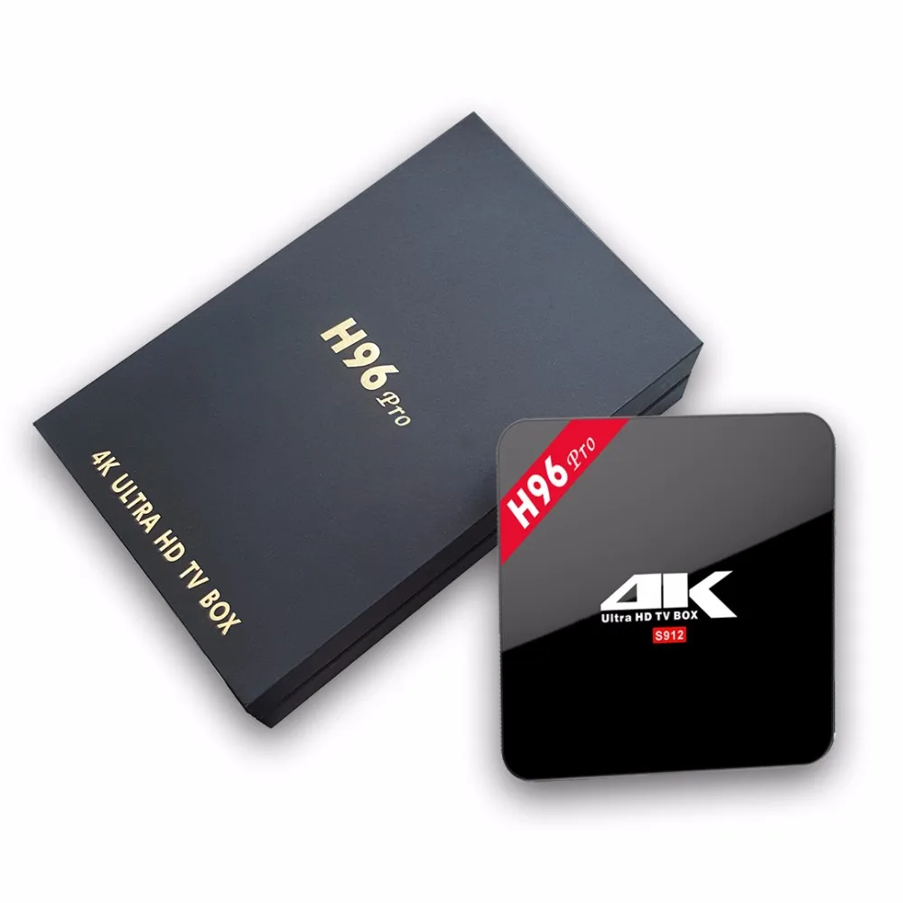 

H96 Pro Amlogic S912 Octa Core Android 6.0 TV Box 3G/32G 2.4G/5GHz WIFI Bluetooth Gigabit LAN 4K DLNA Google Play Set Top Box