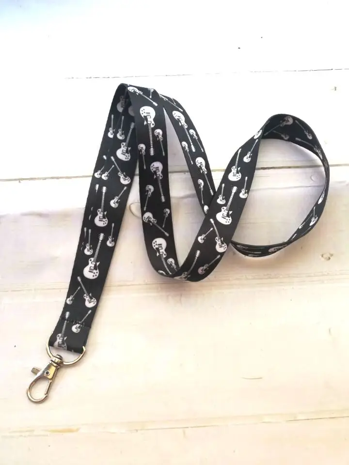 Retail 1 pcs Guitar Neck Strap Lanyard Mobile Phone Key Chain ID Badge