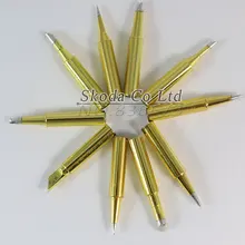 Новые 10 шт./лот Золотой высокое качество бессвинцовый Припой Жало для Hakko, atten быстрый, Lukey saike Паяльная Станция 936d 907