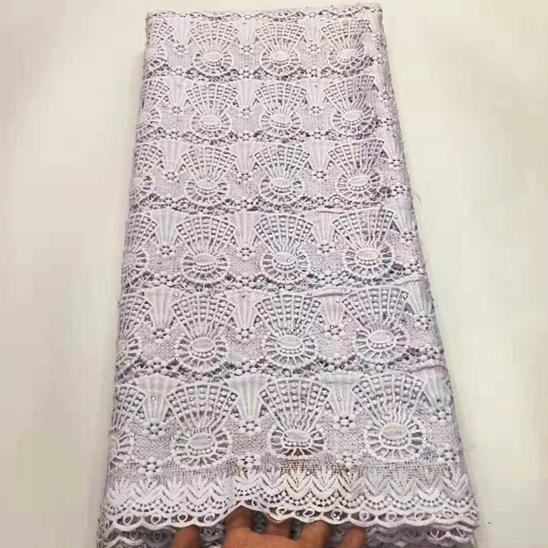 African cord lace fabric with stone latest african laces high end guipure lace nigerian lace fabrics for wedding dress