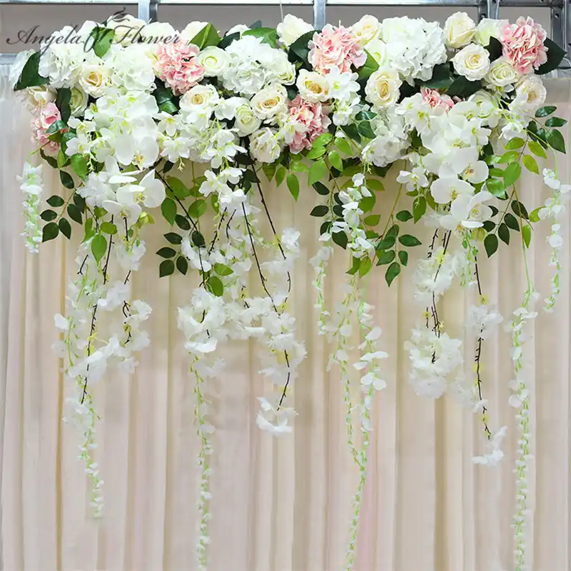 Artificial Flower Row Orchid Flower Vine Wisteria Diy Wedding Arch