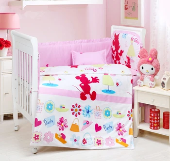 

Promotion! 9PCS Full Set customize crib sets,baby bedding sets. cot bedding sheet,4bumper/sheet/pillow/duvet