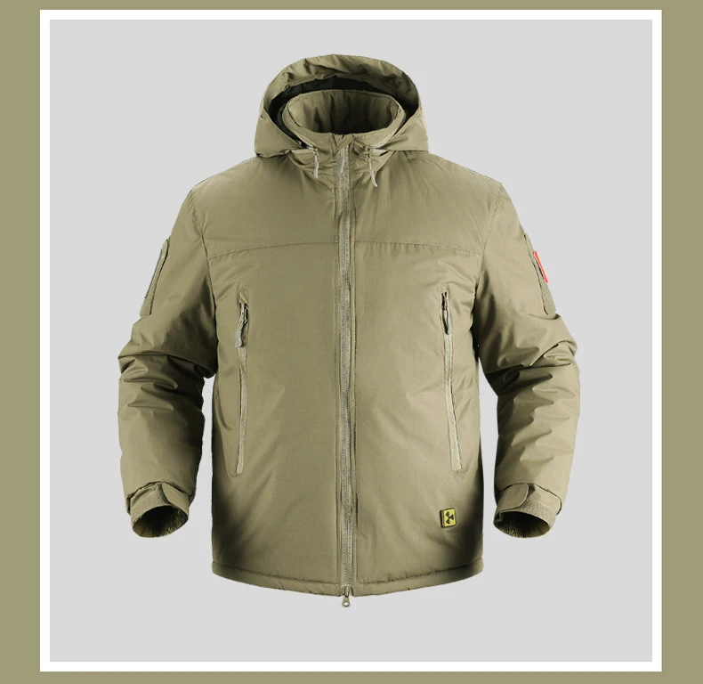 Refire gear тактическая теплая пуховая хлопковая стеганая военная куртка мужская зимняя водонепроницаемая армейская куртка супер тепловая портативная парка пальто