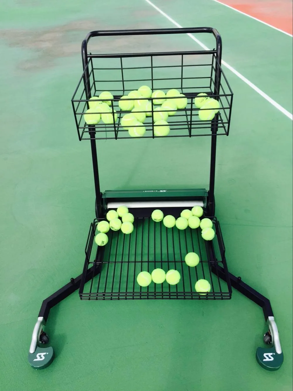 Tennis ball basket,ball picker,tennis ball picking machine SS 705in