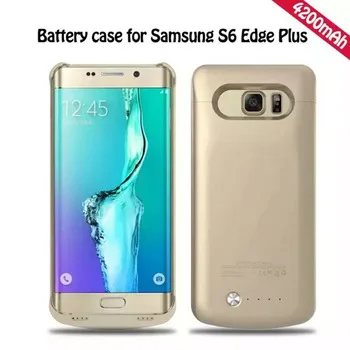 Luxury For Samsung Galaxy S6 Edge plus 4200mAh External Backup Battery Power Bank 4200 mah Back Charger Cover Case Funda